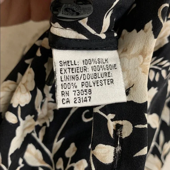 Talbots 1990’s 100% Silk Vintage Wrap Long Floral Elegant Formal Skirt 6 - Picture 7 of 11